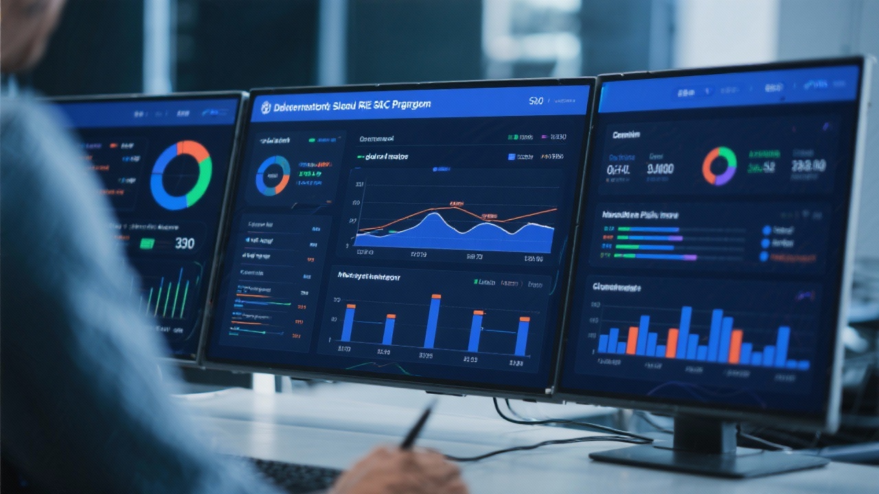 Data governance specialists configuring secure cloud analytics environment with dashboards and governance workflow for Dutch SME risk program